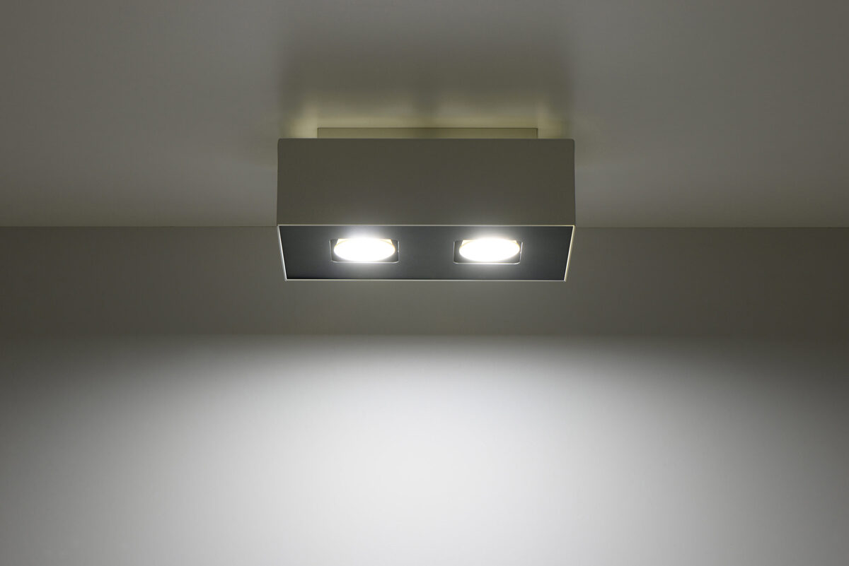 Griestu lampa Plafond MONO 2 balta, Spuldze: GU10, 2x40W, 50Hz, 220V, IP20