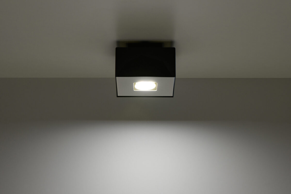 Griestu lampa Plafond MONO 1 melna, Spuldze: GU10, 1x40W, 50Hz, 220V, IP20