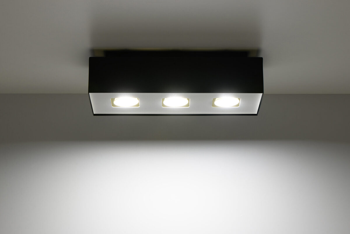 Griestu lampa Plafond MONO 3 melna, Spuldze: GU10, 3x40W, 50Hz, 220V, IP20