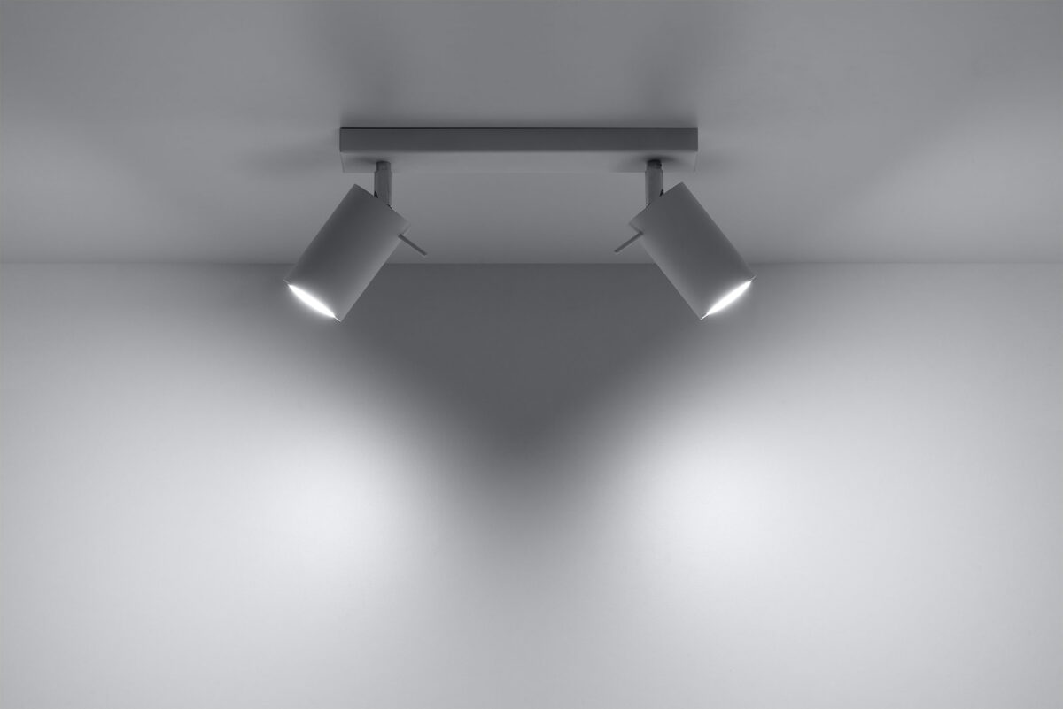 Griestu lampa Plafond RING 2 balta, Spuldze: GU10, 2x40W, 50Hz, 220V, IP20