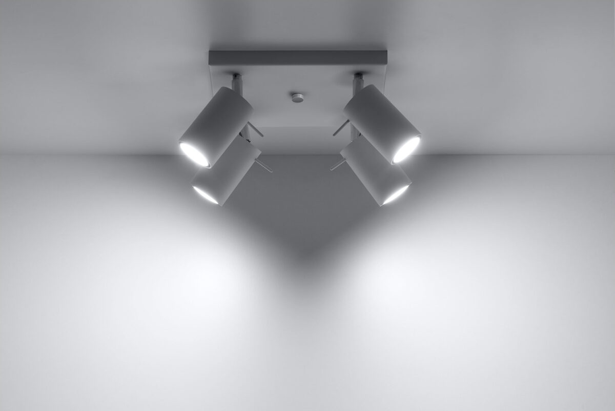 Griestu lampa Plafond RING 4 balta, Spuldze: GU10, 4x40W, 50Hz, 220V, IP20