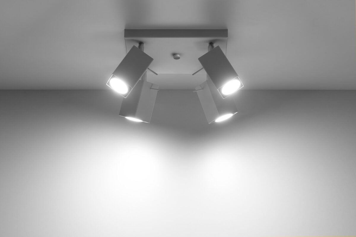 Griestu lampa Plafond MERIDA 4 balta, Spuldze: GU10, 4x40W, 50Hz, 220V, IP20