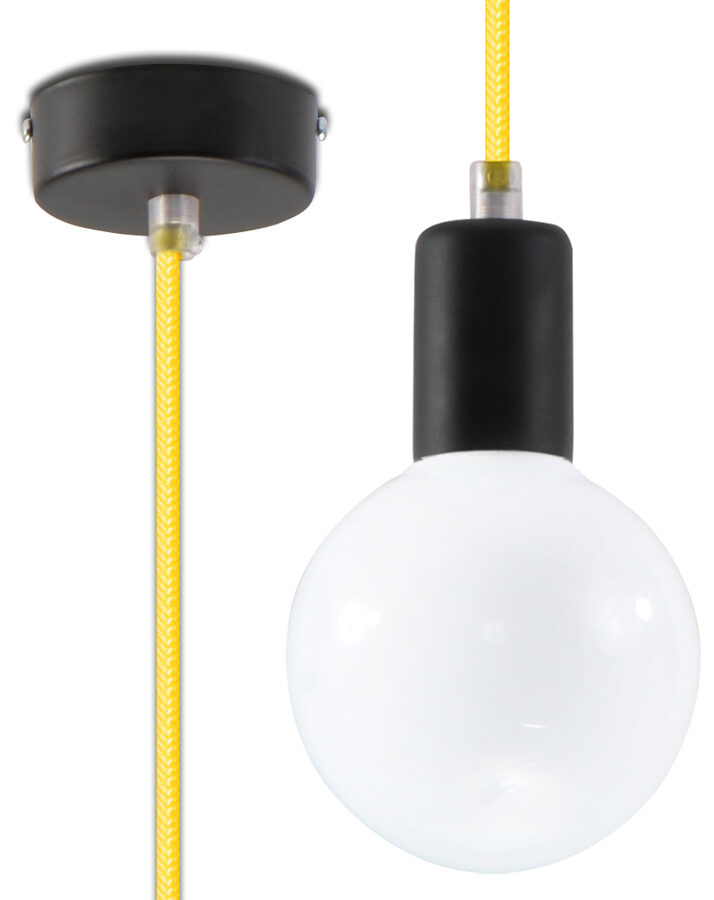 Piekarama lampa EDISON dzeltena, Spuldze: E27, 1 x max. 60W, 50 Hz, 220V, IP20.