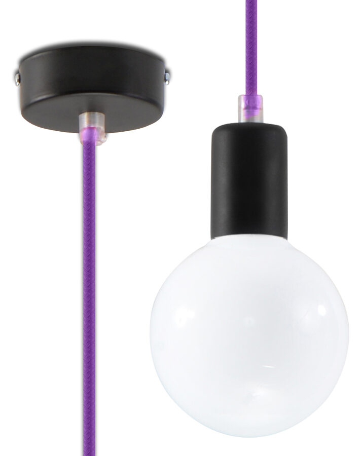 Piekarama lampa EDISON violeta ,Spuldze: E27, 1 x max. 60W, 50 Hz, 220V, IP20.