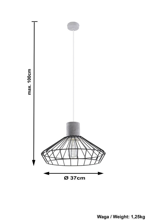 Piekarama lampa NELSON,Spuldze: E27, 1x60W, 50Hz, 220V, IP20