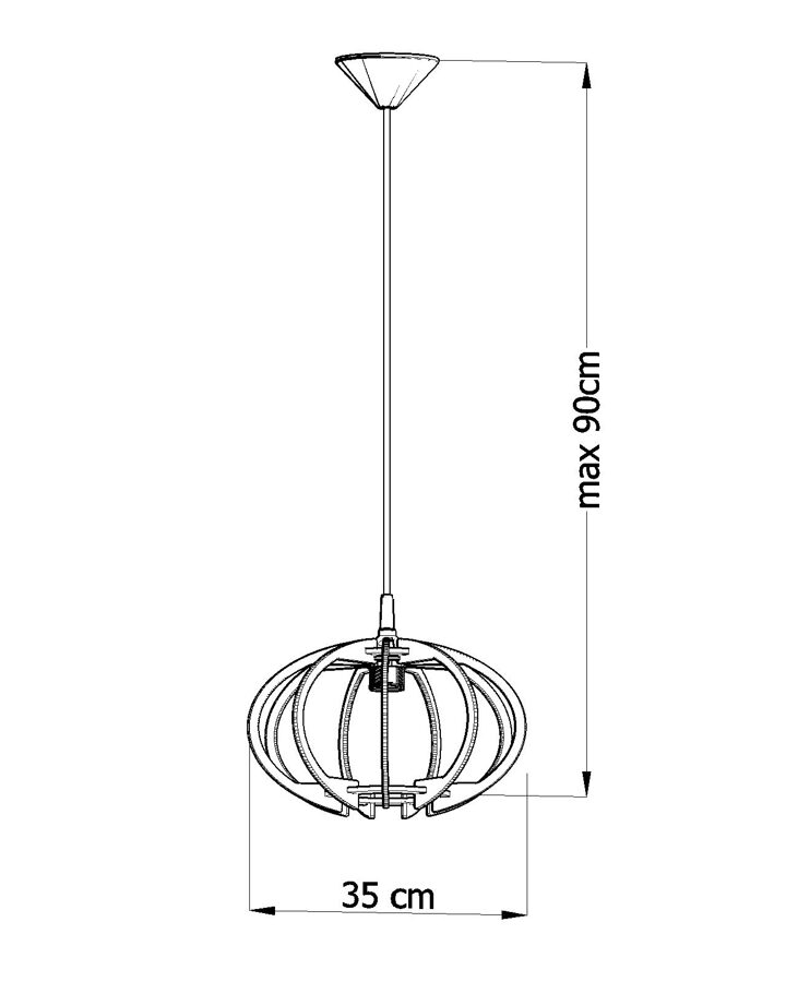 Piekarama lampa MANDELINO, Spuldze: E27, 1 x max. 60W, 50 Hz, 220V, IP20.
