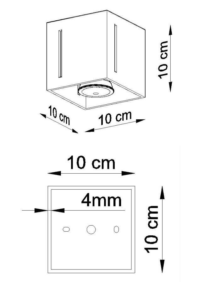 Griestu lampa Plafond PIXAR pelēka, Spuldze: 1xG9, 1x40W, 50Hz, 220V, IP20