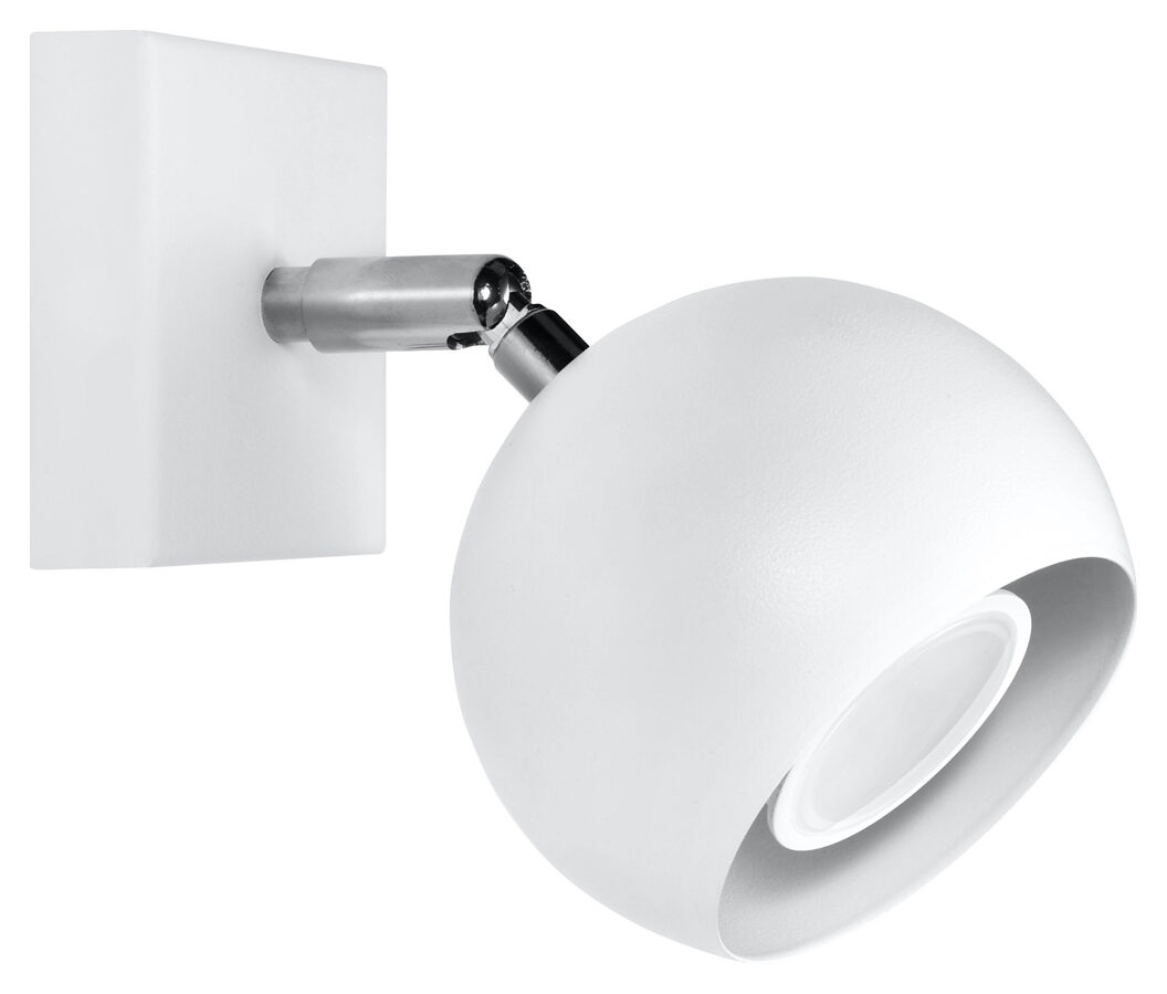 Sienas lampa OCULARE balta, Spuldze: 1xGU10 LED 6W, 3000K, 50 Hz, 220V, IP20.