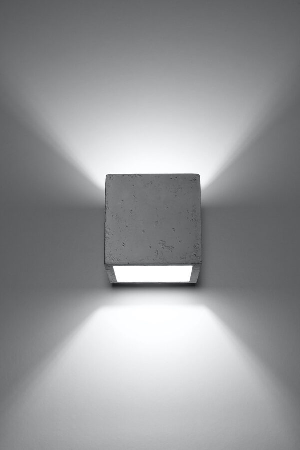 Sienas lampa QUAD betona, Spuldze: 1xG9 LED 4,5W, 3000K, 50 Hz, 220V, IP20.