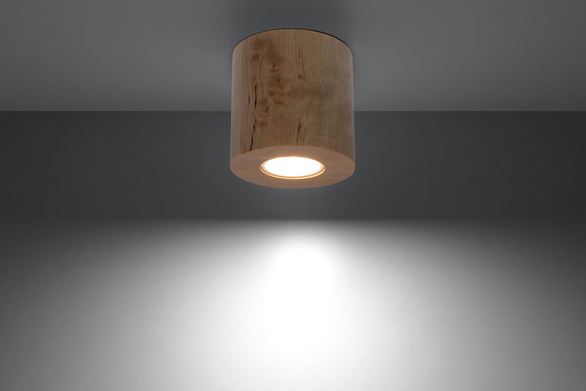 Griestu lampa Plafond ORBIS koks,Spuldze: 1xGU10 LED 6W, 3000K, 50 Hz, 220V, IP20.