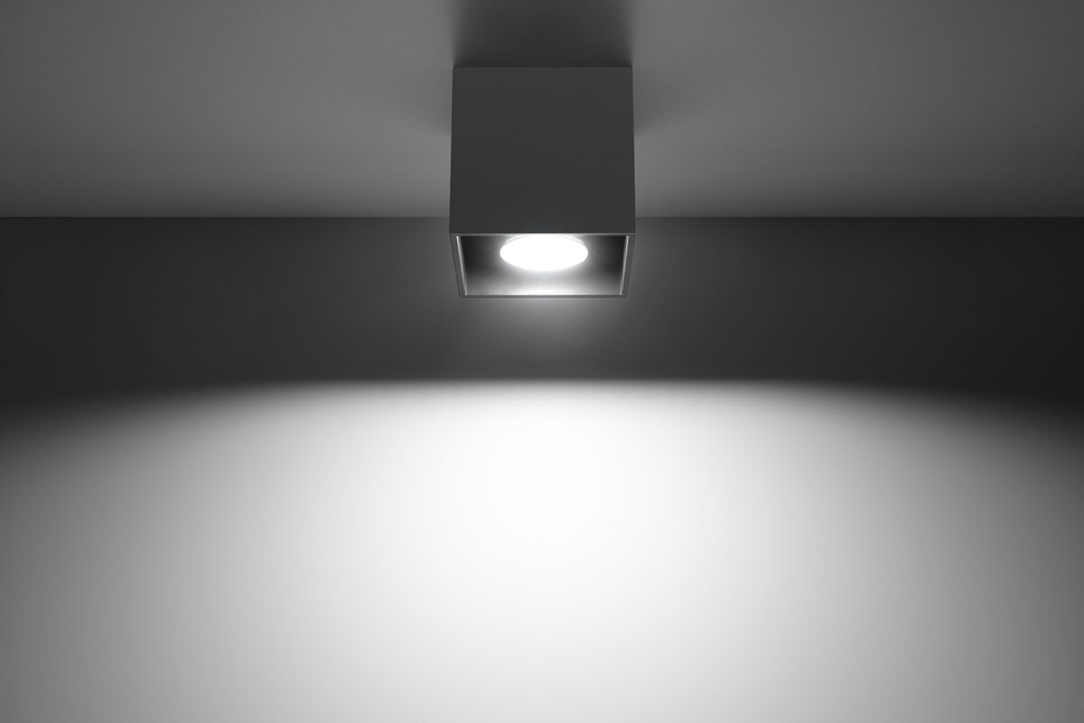 Griestu lampa Plafond QUAD 1 antracīta, Spuldze: 1xGU10, 1x40W, 50Hz, 220V, IP20