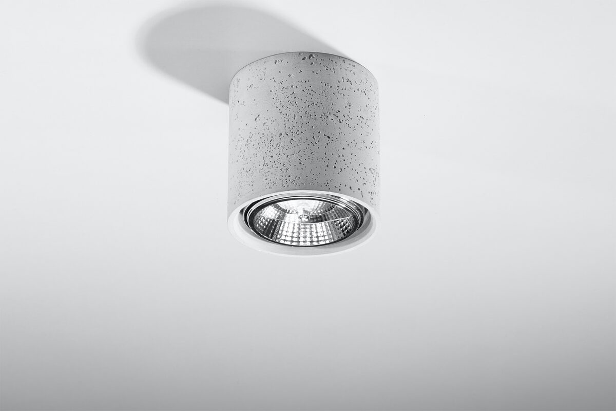 Griestu lampa Plafond CULLO betons,Spuldze: GU10, 1x40W, 50Hz, 220V, IP20