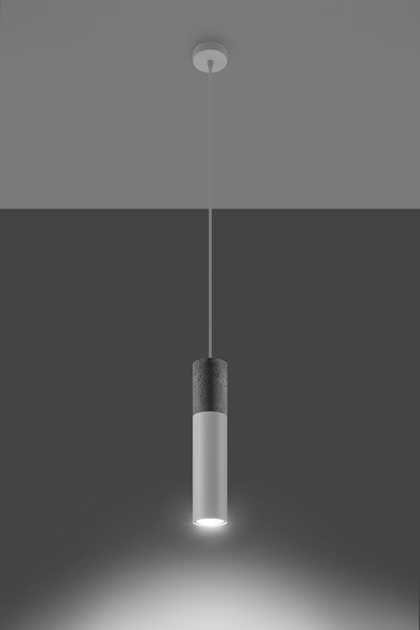 Piekarama lampa BORGIO 1 balta ,Spuldze: GU10, 1x40W, 50Hz, 220V, IP20