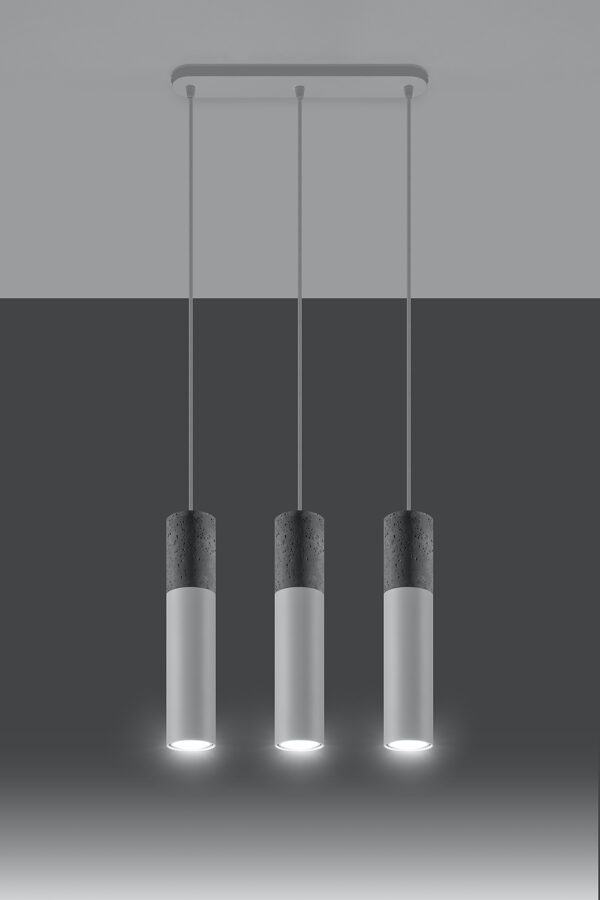 Piekarama lampa BORGIO 3 balta ,Spuldze: GU10, 3x40W, 50Hz, 220V, IP20