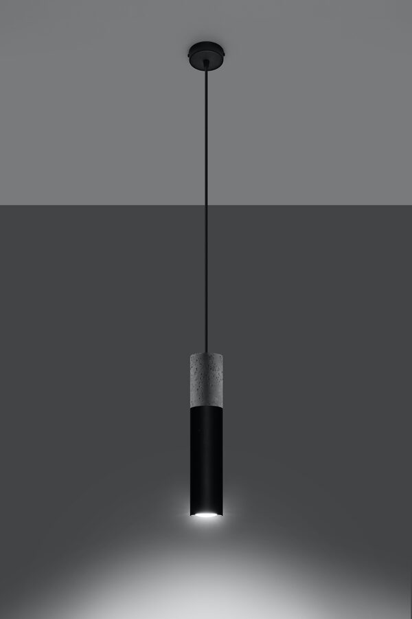 Piekarama lampa BORGIO 1 melna ,Spuldze: GU10, 1x40W, 50Hz, 220V, IP20