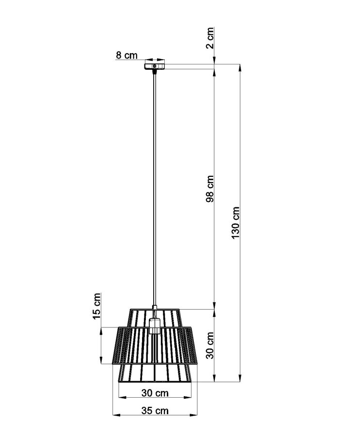 Piekarama lampa GATE balta, Spuldze: E27, 1x max 60W, 50Hz, 220V, IP20