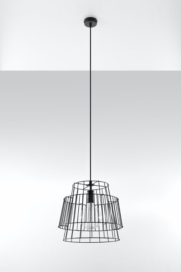 Piekarama lampa GATE melna, Spuldze: E27, 1x max 60W, 50Hz, 220V, IP20