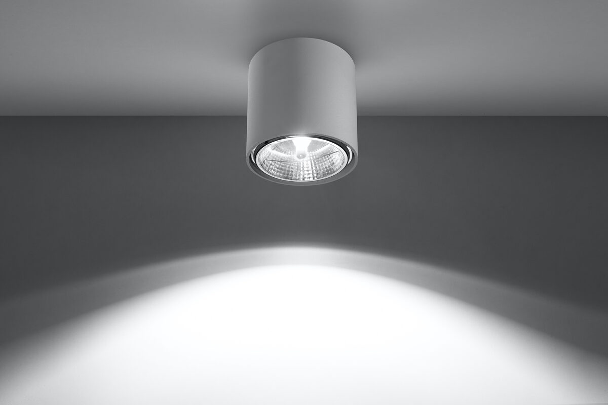 Griestu lampa Plafond TIUBE balta, Spuldze: GU10, 1x40W, 50Hz, 220V, IP20