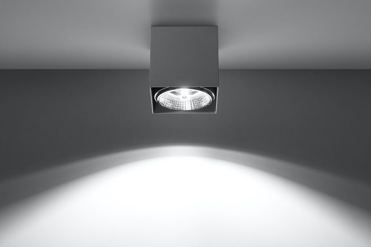 Griestu lampa Plafond BLAKE pelēka, Spuldze: GU10, 1x40W, 50Hz, 220V, IP20