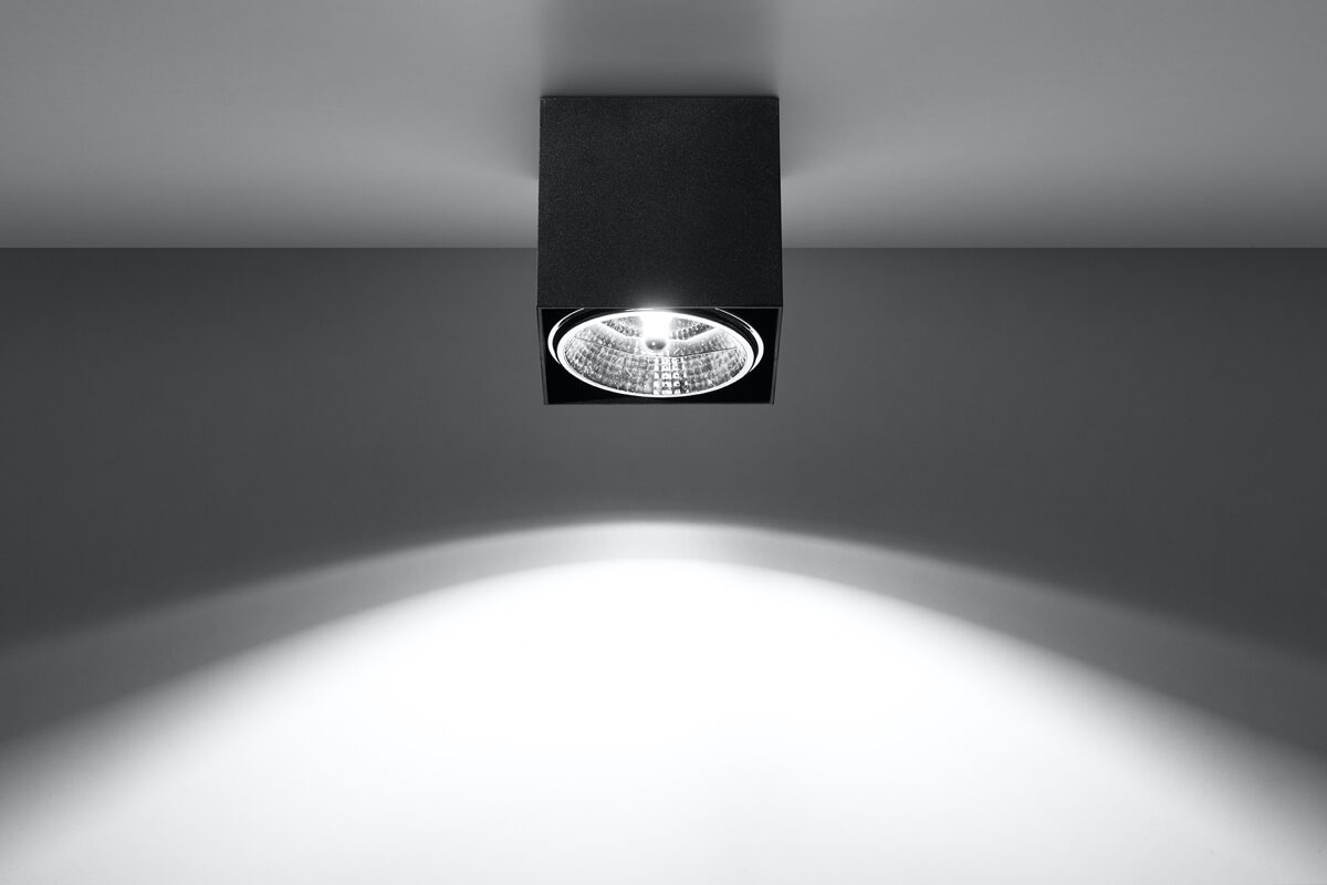 Griestu lampa Plafond BLAKE melna, Spuldze: GU10, 1x40W, 50Hz, 220V, IP20
