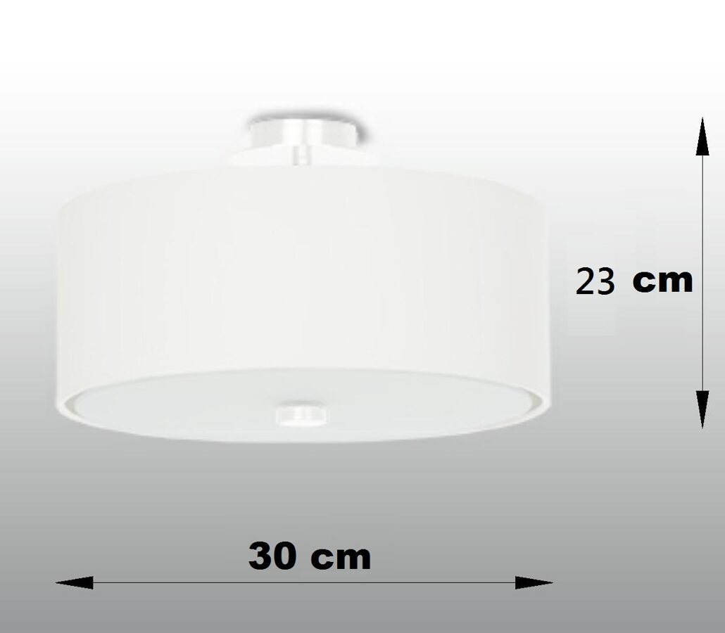 Griestu lampa Plafond SKALA 30 balta, Spuldze: E27, 3 x max. 60W, 50 Hz, 220V, IP20