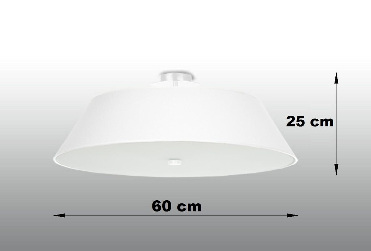 Griestu lampa Plafond VEGA 60 balta, Spuldze: E27, 5 x max. 60W, 50 Hz, 220V, IP20.