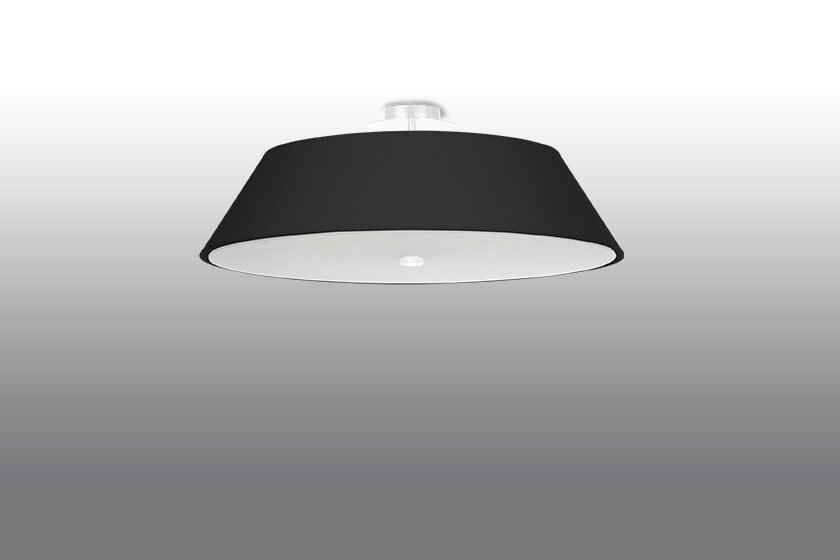 Griestu lampa Plafond VEGA 60 melna, Spuldze: E27, 5 x max. 60W, 50 Hz, 220V, IP20.