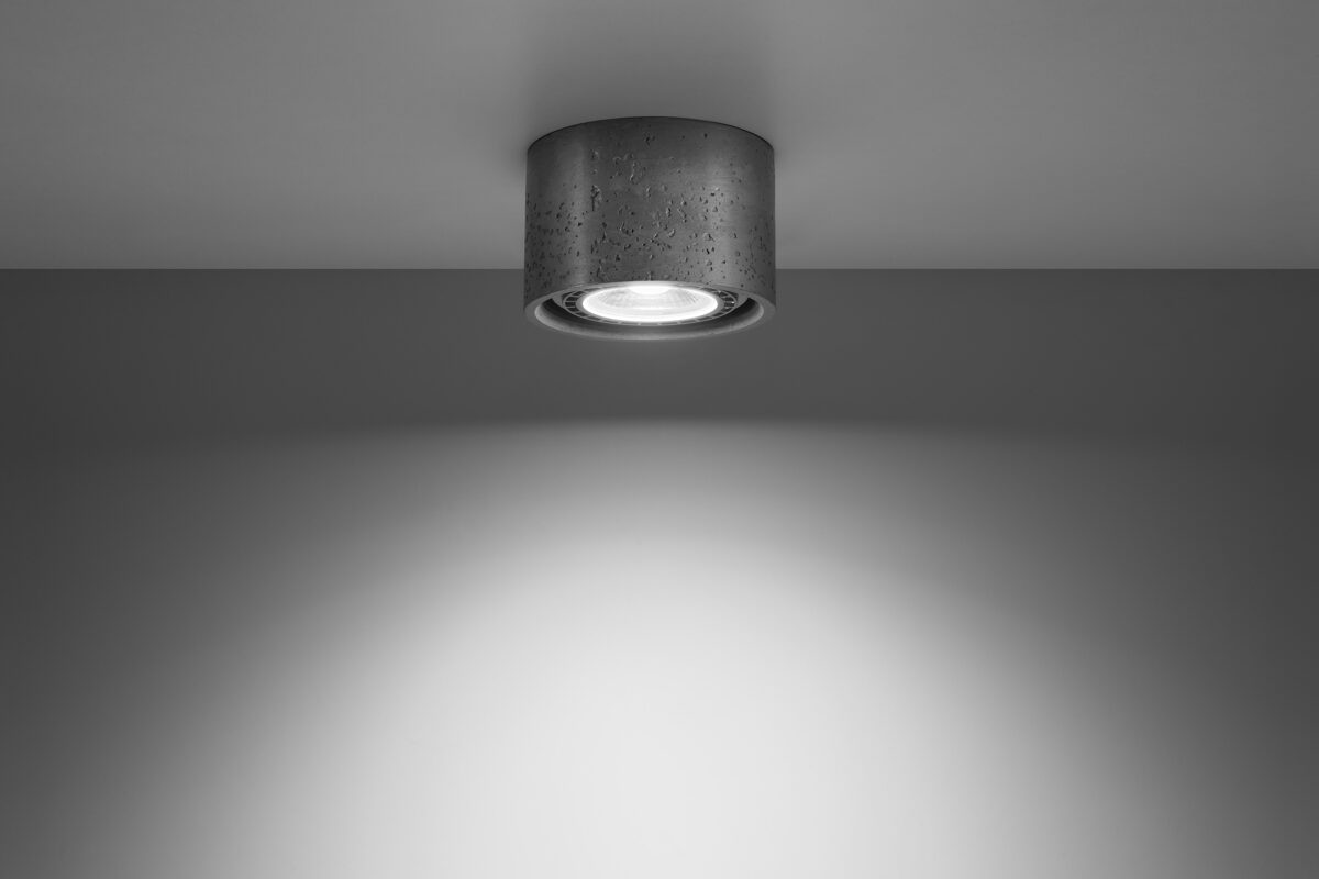 Griestu lampa Plafond BASIC 1 betona,Spuldze: GU10/ES111, 1x40W, 50Hz, 220V, IP20.