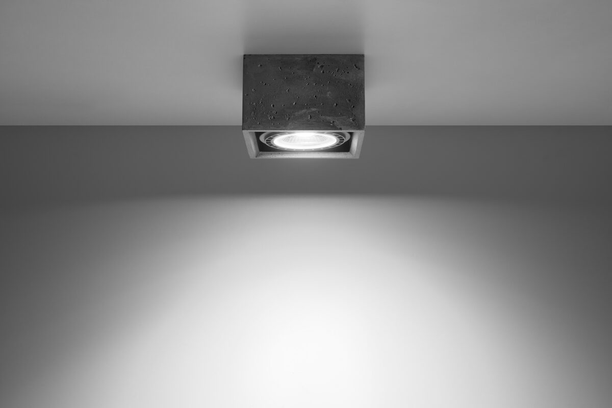 Griestu lampa Plafond QUATRO 1 betona,Spuldze: GU10/ES111, 1x40W, 50Hz, 220V, IP20.