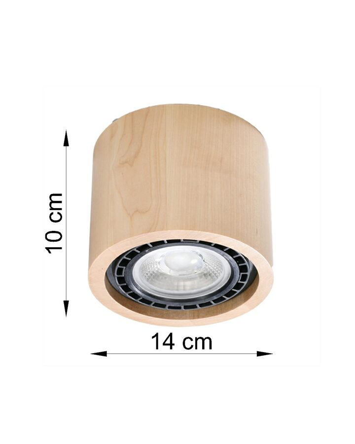 Griestu lampa Plafond BASIC 1 koks, Spuldze: GU10, 1x40W, 50Hz, 220V, IP20.