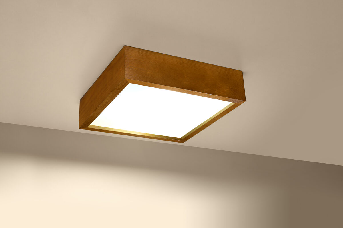 Griestu lampa Plafond MADERA 305 ozolkoka, Spuldze: E27, 2x60W, 50Hz, 220V, IP20.