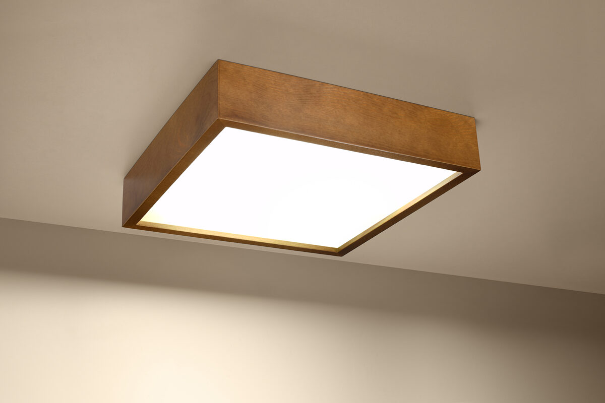 Griestu lampa Plafond MADERA 385 ozolkoka, Spuldze: E27, 3x60W, 50Hz, 220V, IP20.