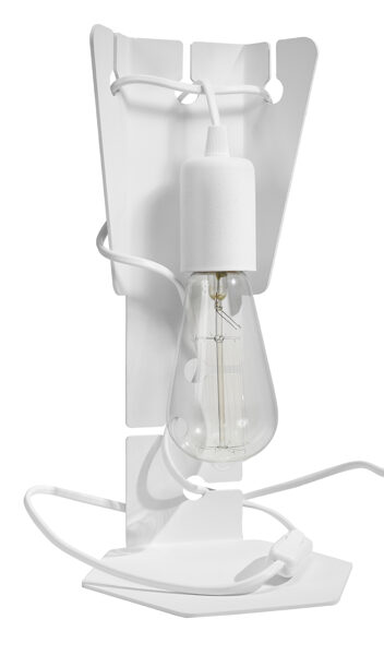 Galda lampa ARBY balta, Spuldze: E27, 1x60W, 50Hz, 220V, IP20.